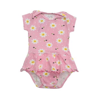 Body bebê com babado margarida