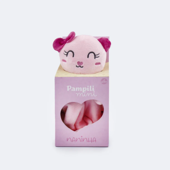 Naninha de Bebê Pelúcia Ursinha Rosa